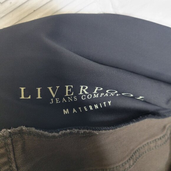 Liverpool Maternity Women's Size 4 Jeans The Denim Legging Pull On Green - Picture 3 of 4